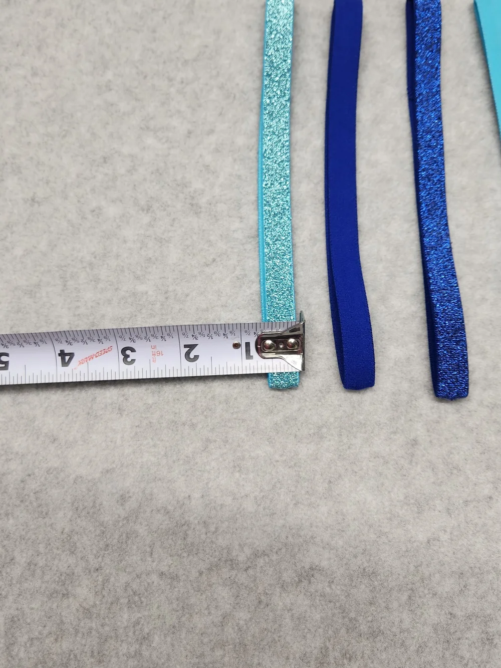 6 Pack-EMC Sports Blue Teal Glitter Headbands